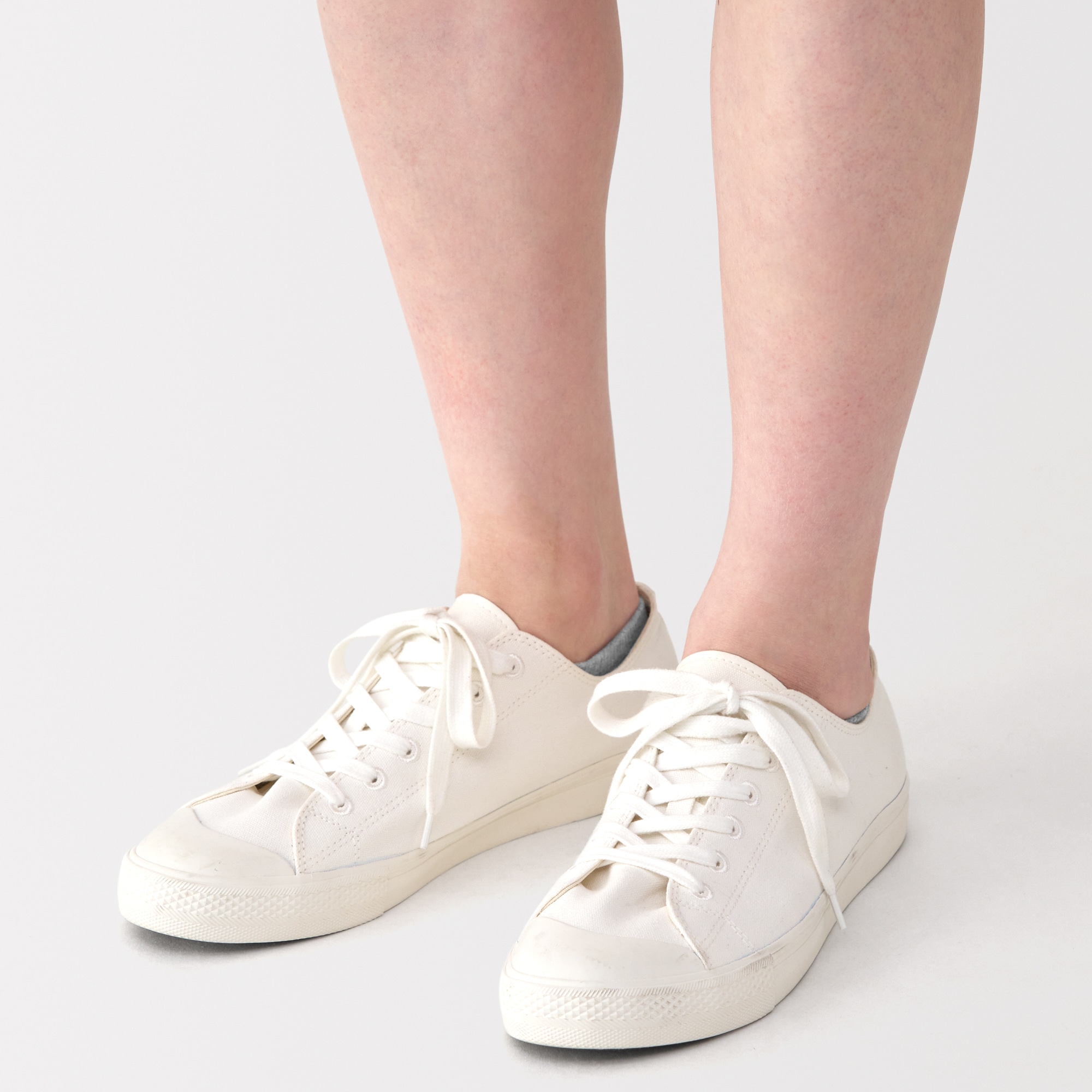 婦人　足なり直角　パイル編みスニーカーイン　※杢色