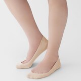 婦人　つま先に縫い目のない　浅履きフットカバー（かかと滑り止め付き）