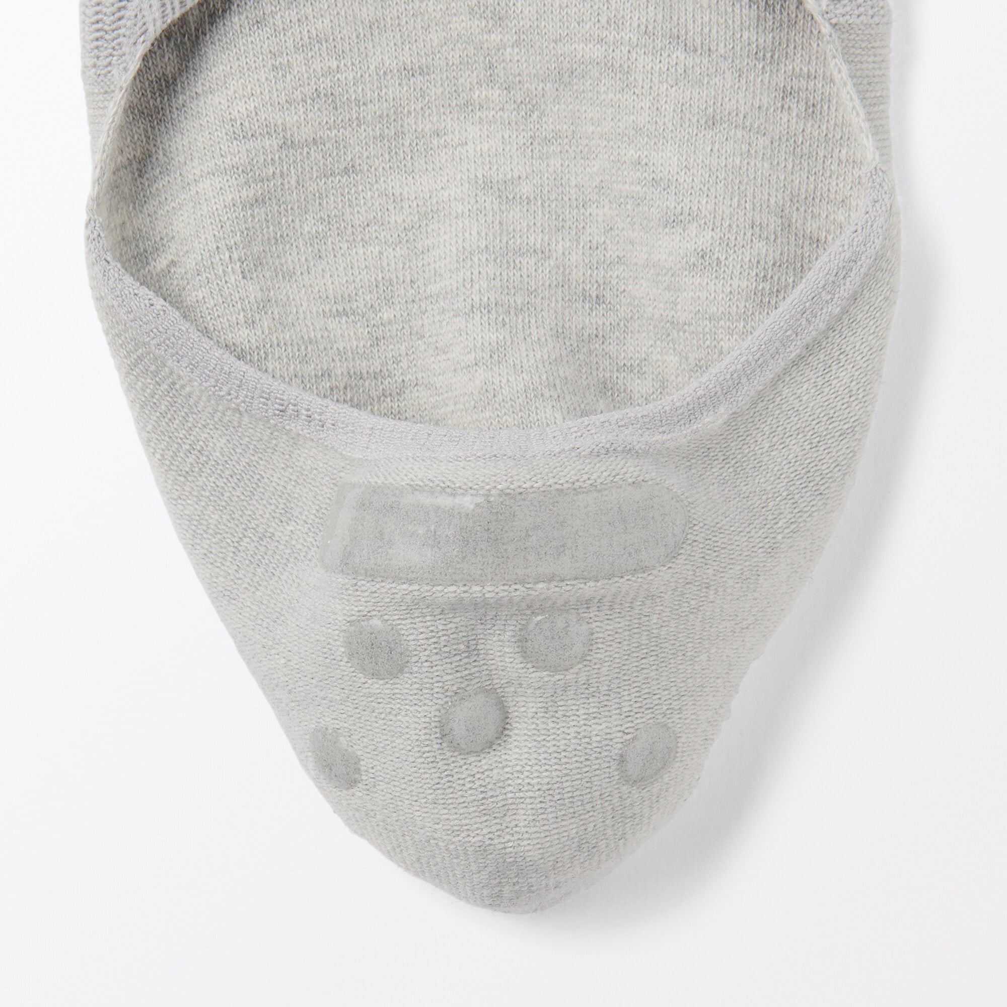 婦人　かかと滑り止め付き　薄手　フットカバー　※杢色