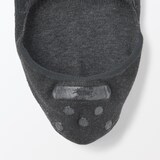 婦人　かかと滑り止め付き　薄手　フットカバー　※杢色