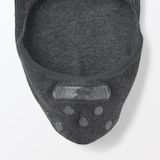 婦人　かかと滑り止め付き　薄手　フットカバー　※杢色