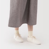 婦人　足なり直角　履き口やわらか　ショート丈靴下（口ゴムなし・三層）