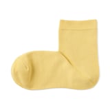 婦人　足なり直角　履き口やわらか　ショート丈靴下（口ゴムなし・三層）