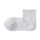 婦人　足なり直角　さらっと綿　ショート丈靴下