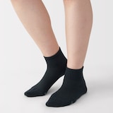 婦人　足なり直角　さらっと綿　ショート丈靴下