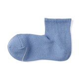 婦人　足なり直角　さらっと綿　ショート丈靴下
