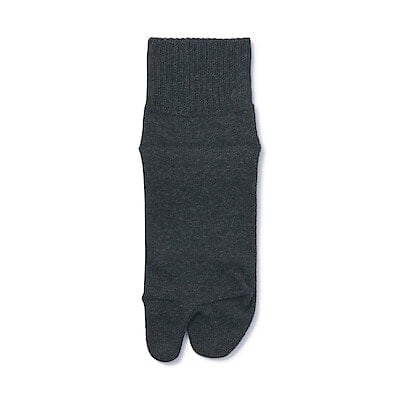 婦人　足なり直角　履き口やわらか　たび型ショート丈靴下