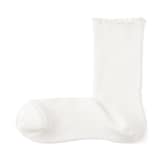 婦人　足なり直角　履き口やわらか　レーヨン混　メロウ靴下（口ゴムなし）