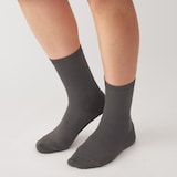 婦人　足なり直角　履き口やわらか　靴下（口ゴムなし・三層）