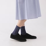 婦人　足なり直角　履き口やわらか　足首に沿う靴下