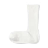 婦人　足なり直角　履き口やわらか　リブ編み厚手靴下