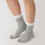 婦人　足なり直角　重ね履き　５本指靴下（２足組）