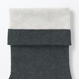 婦人　足なり直角　内側シルク使い　ルームソックス