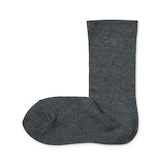 婦人　足なり直角　内側シルク使い　ルームソックス