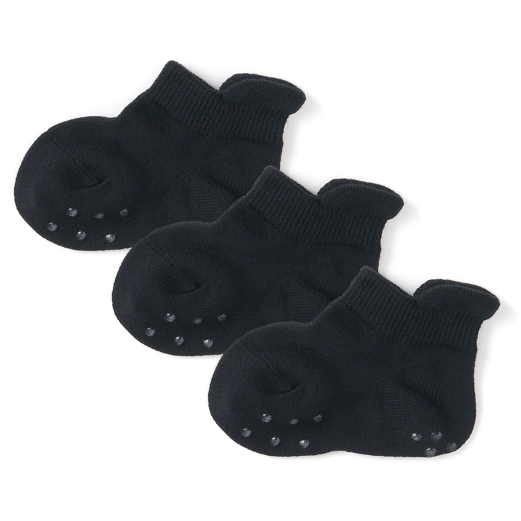 ベビー　足なり直角　スニーカーイン（３足組）