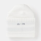 キッズ　足なり直角　ショート丈靴下（柄・３足組）