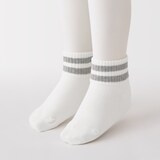 キッズ　足なり直角　ショート丈靴下（柄・３足組）