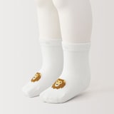 ベビー　足なり直角　動物柄　靴下（３足組）