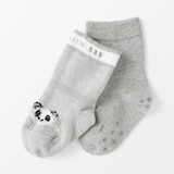 ベビー　足なり直角　動物柄　靴下（３足組）