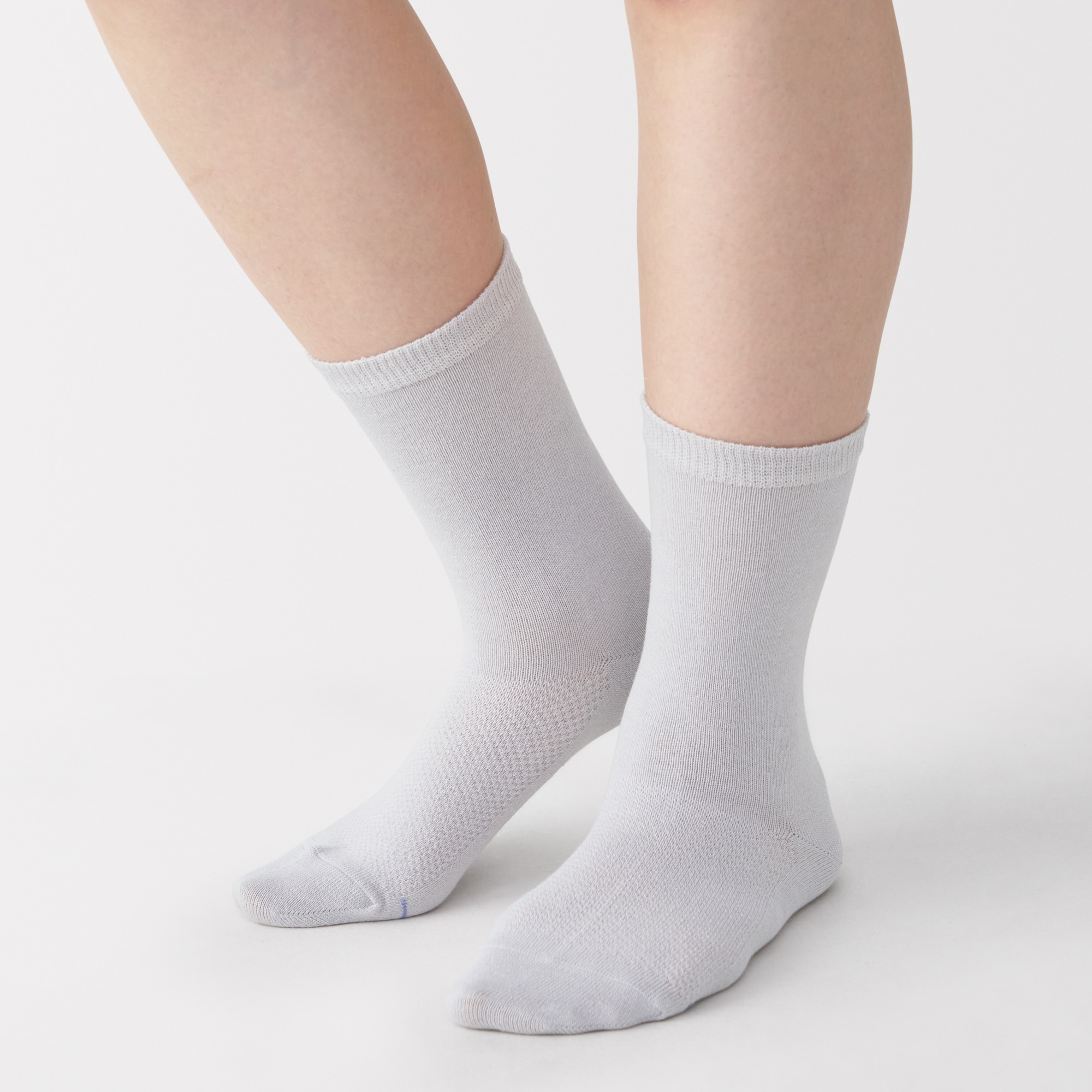 婦人　足なり直角　さらっと綿靴下