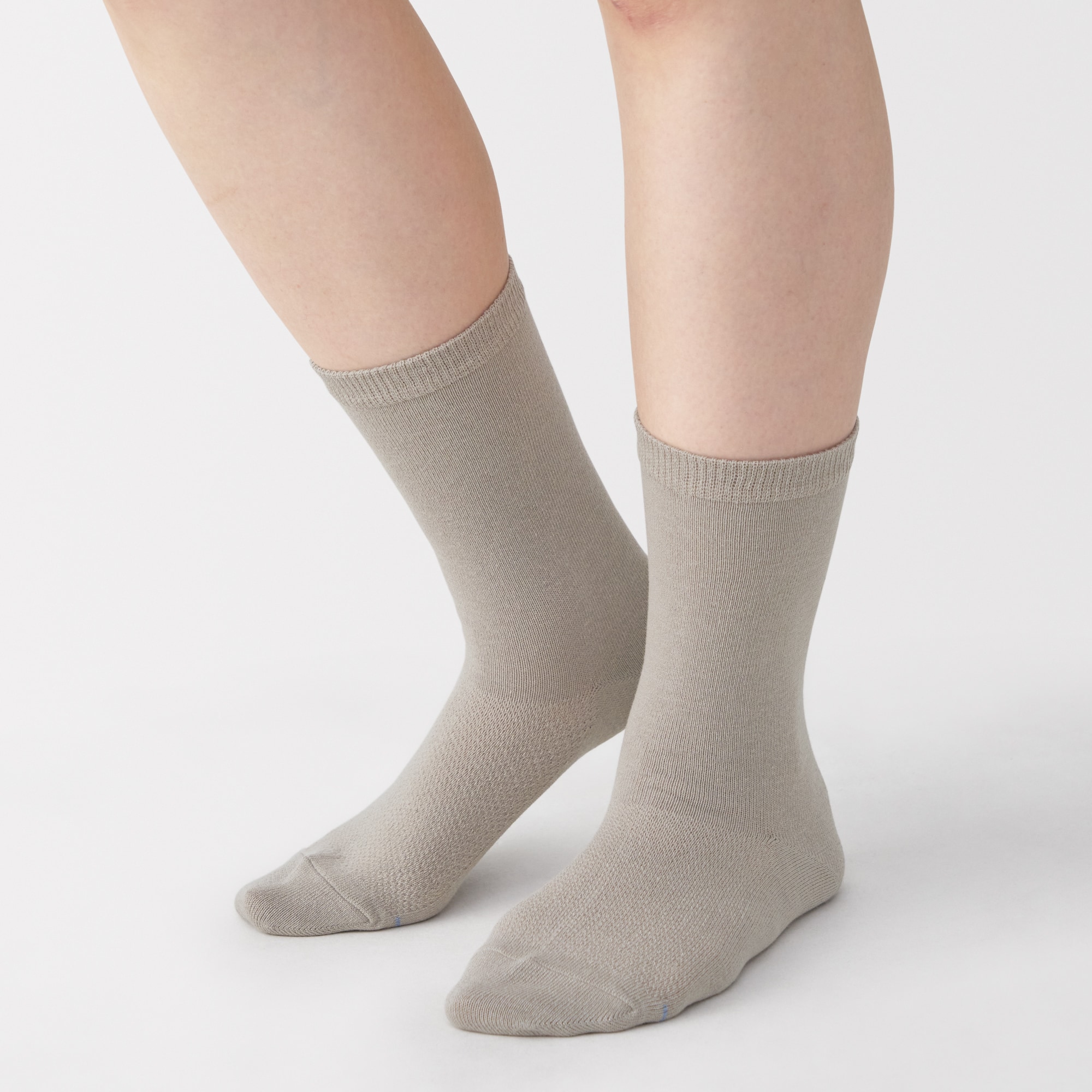 婦人　足なり直角　さらっと綿靴下