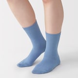 婦人　足なり直角　さらっと綿靴下