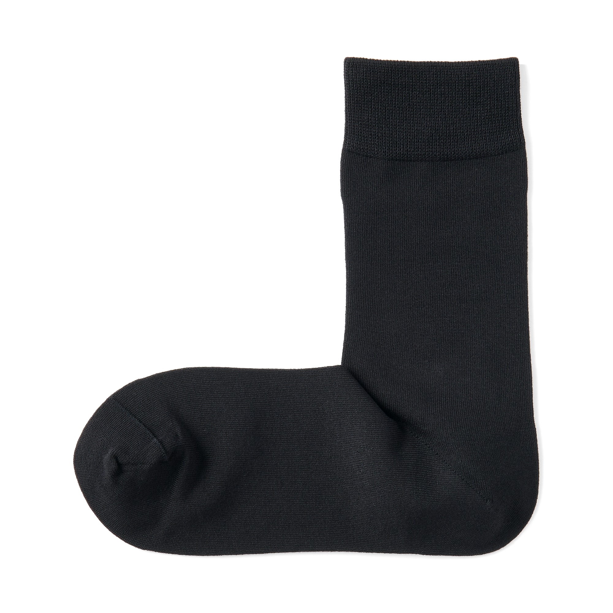 婦人　足なり直角　履き口やわらか　レーヨン混　薄手　靴下（口ゴムなし）