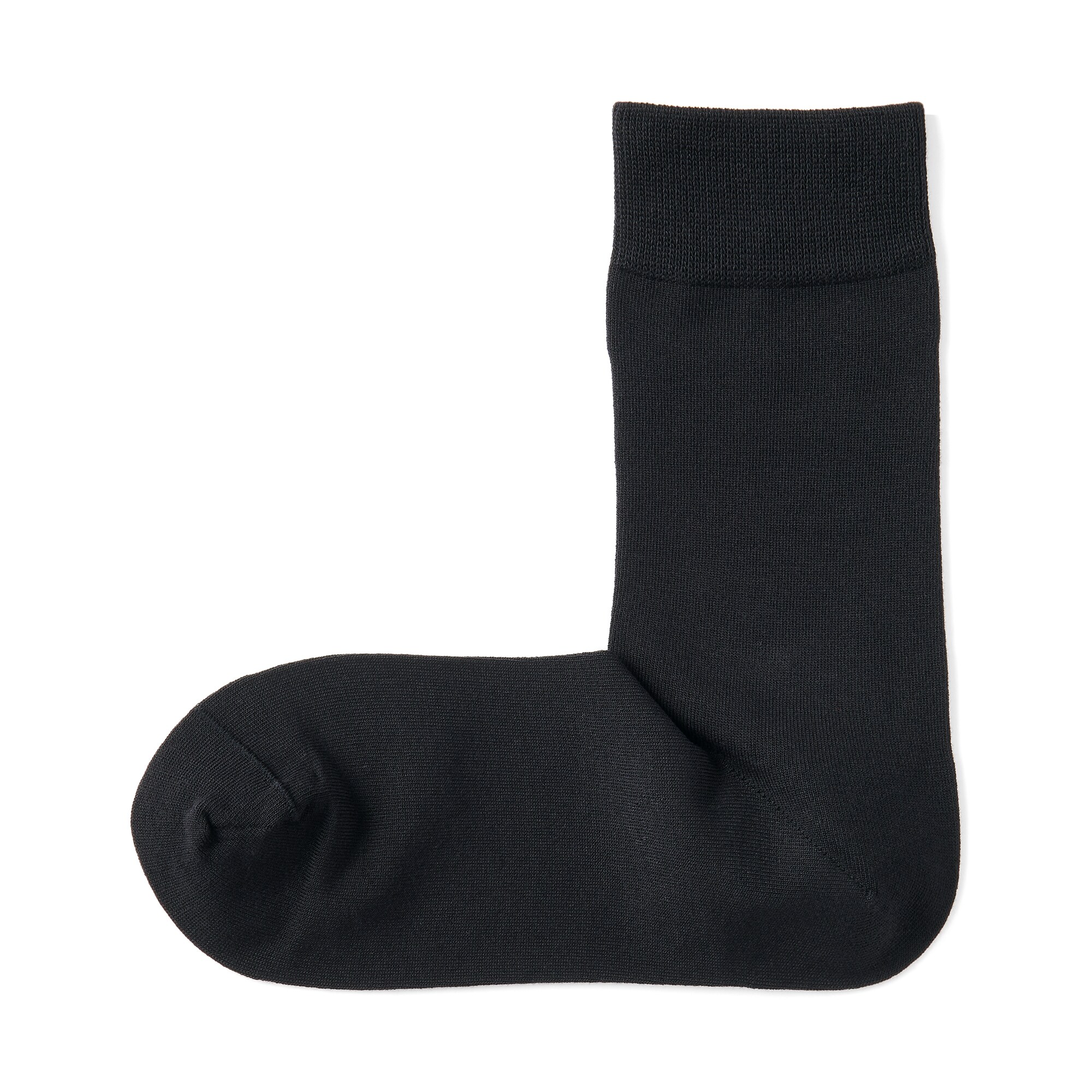 婦人　足なり直角　履き口やわらか　レーヨン混　薄手　靴下（口ゴムなし）