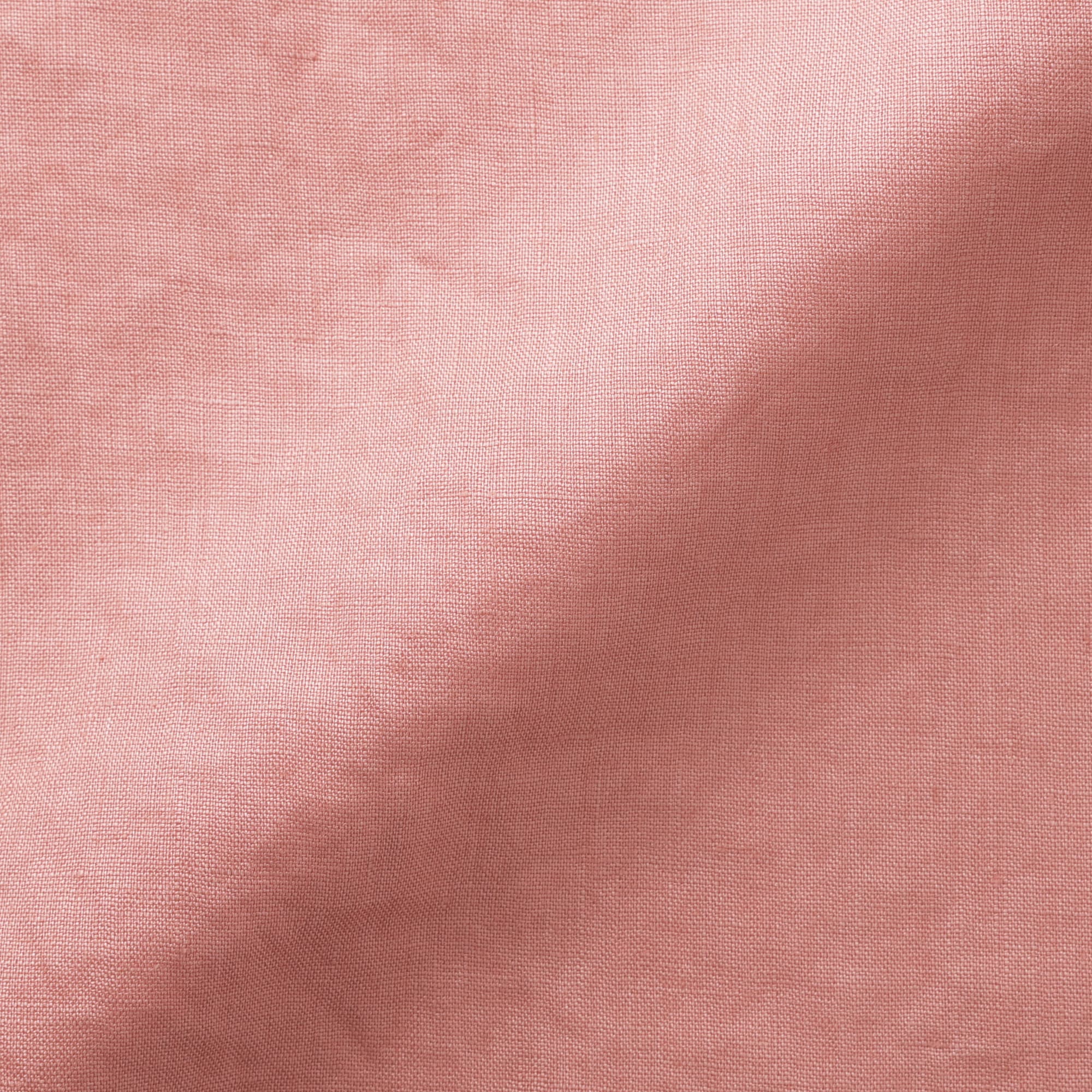 婦人　リネン　洗いざらし長袖シャツワンピース