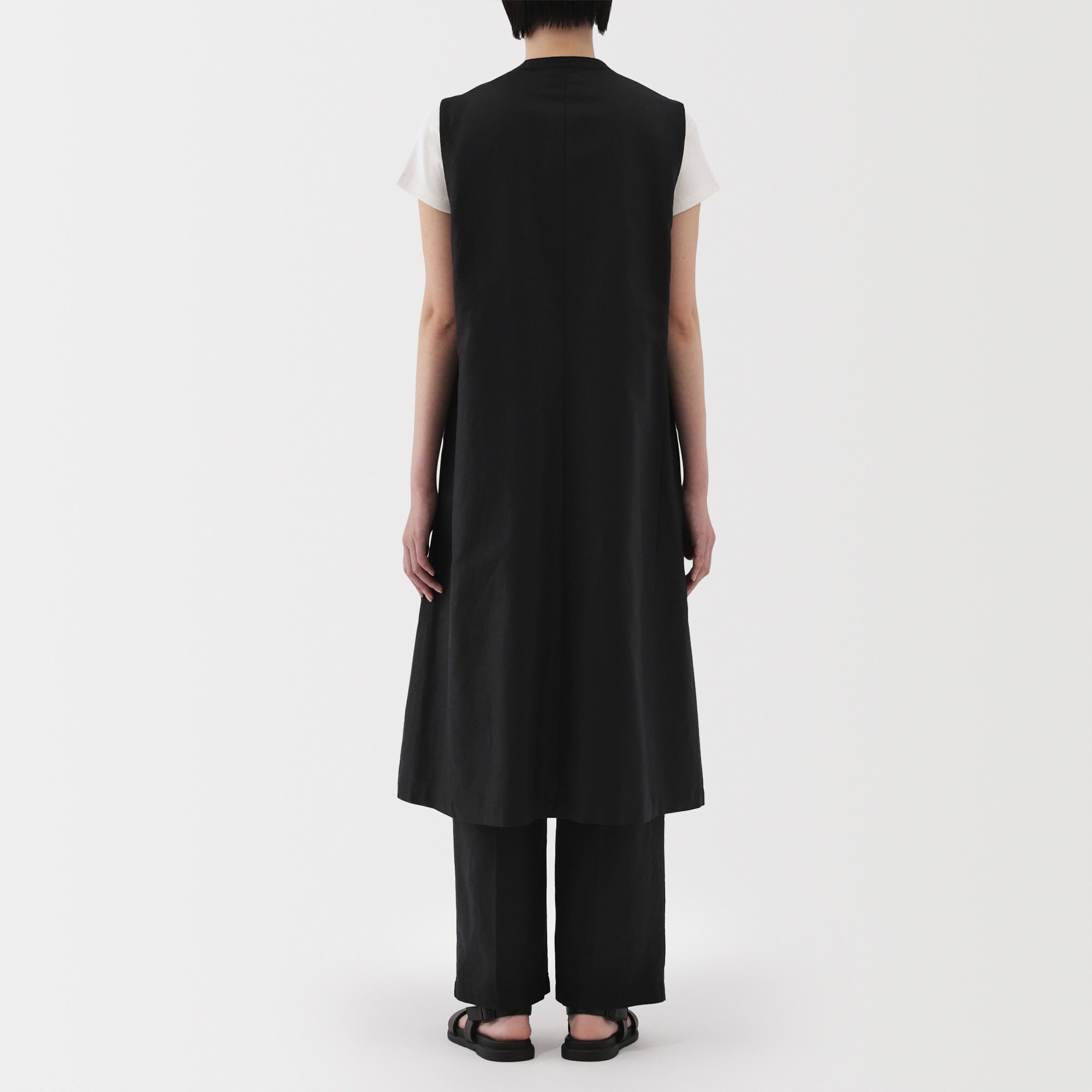 婦人 ヘンプ混 ツイル ロングジレ | 無印良品