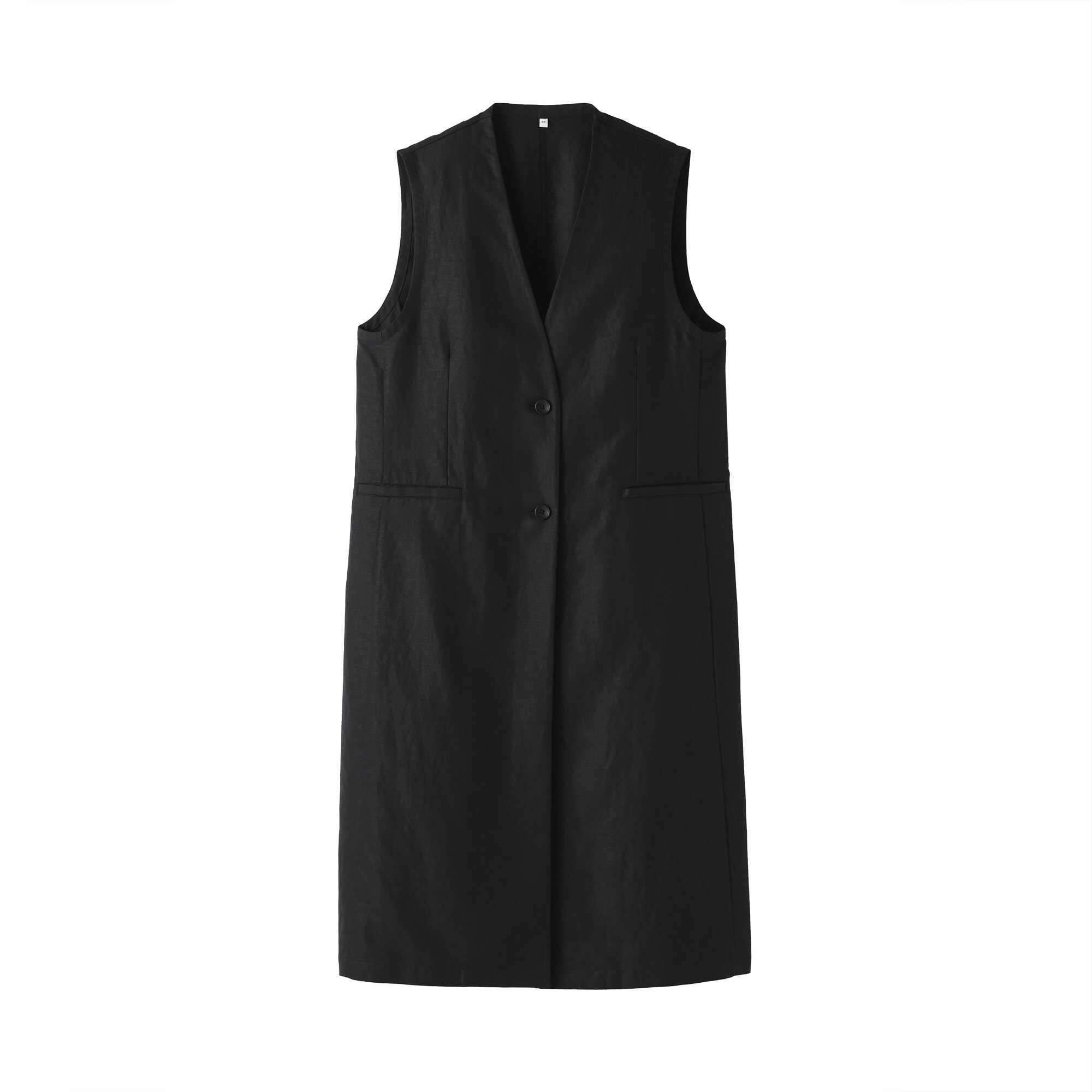 婦人　ヘンプ混　ツイル　ロングジレ