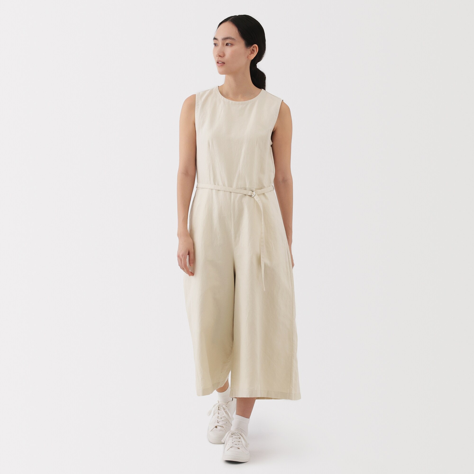 婦人 ヘンプ混 デニム ジャンプスーツ | 無印良品