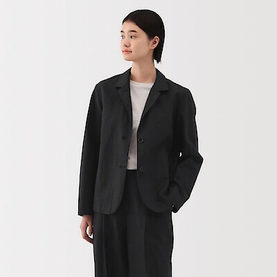 婦人 ヘンプ混 ツイル ロングジレ | 無印良品