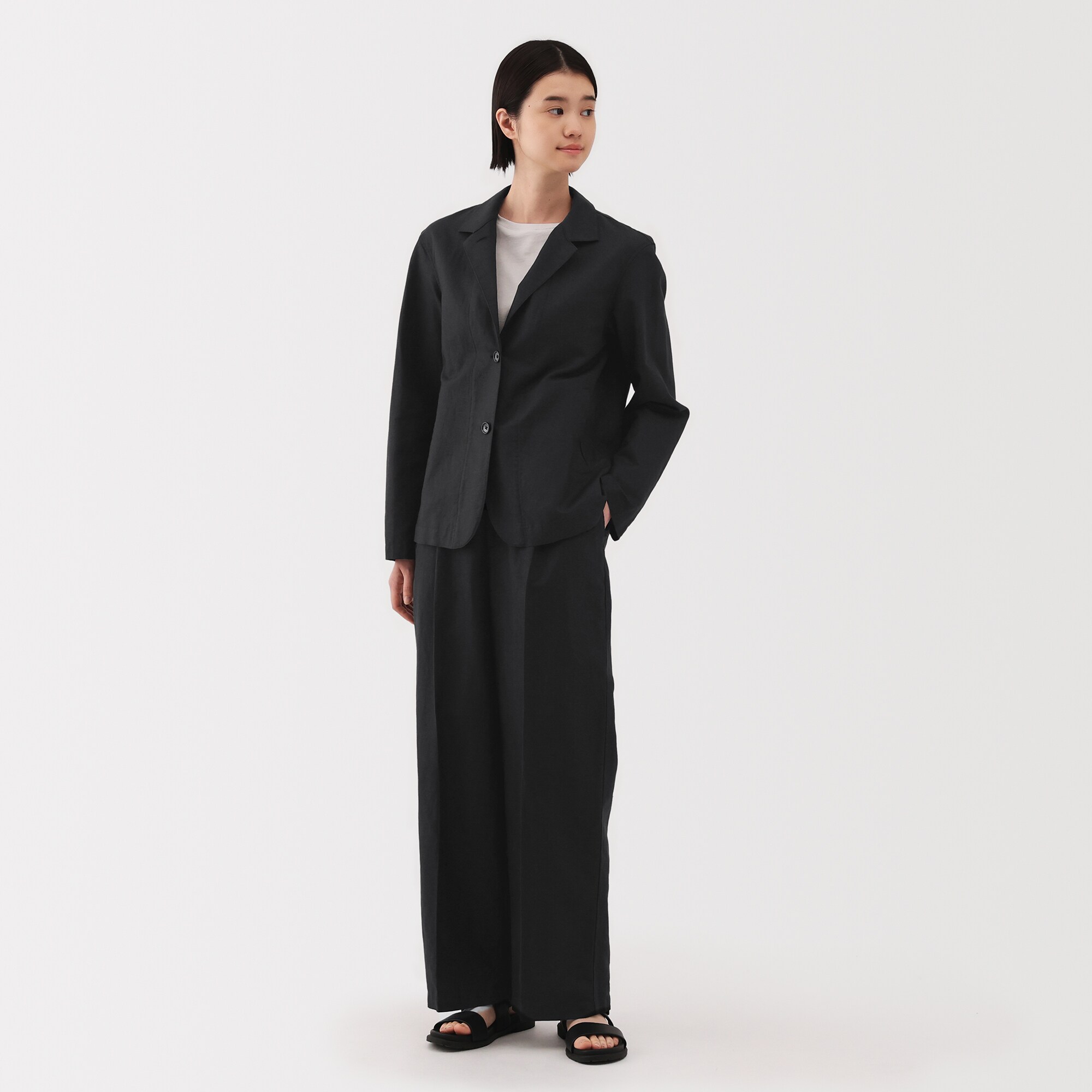 婦人 ヘンプ コットン シャツジャケット | 無印良品