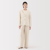 婦人　ヘンプ　コットン　シャツジャケット