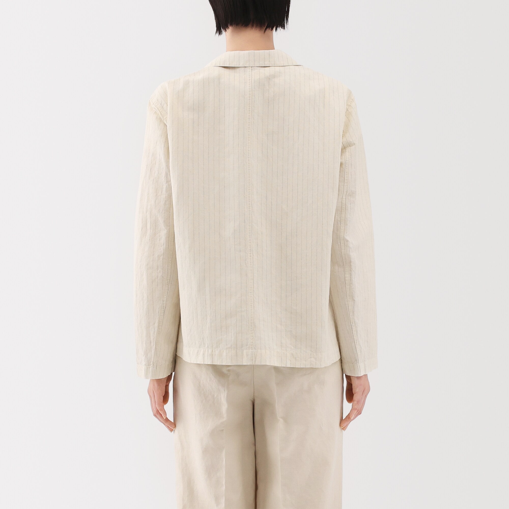 婦人　ヘンプ　コットン　シャツジャケット