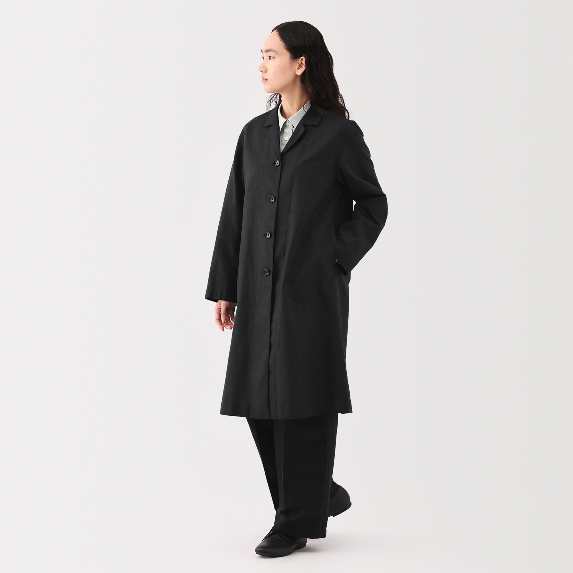 婦人 ヘンプ コットン コート | 無印良品
