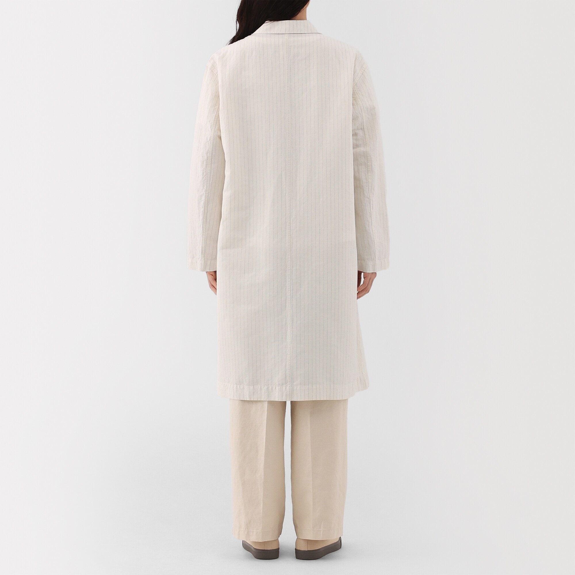 婦人　ヘンプ　コットン　コート