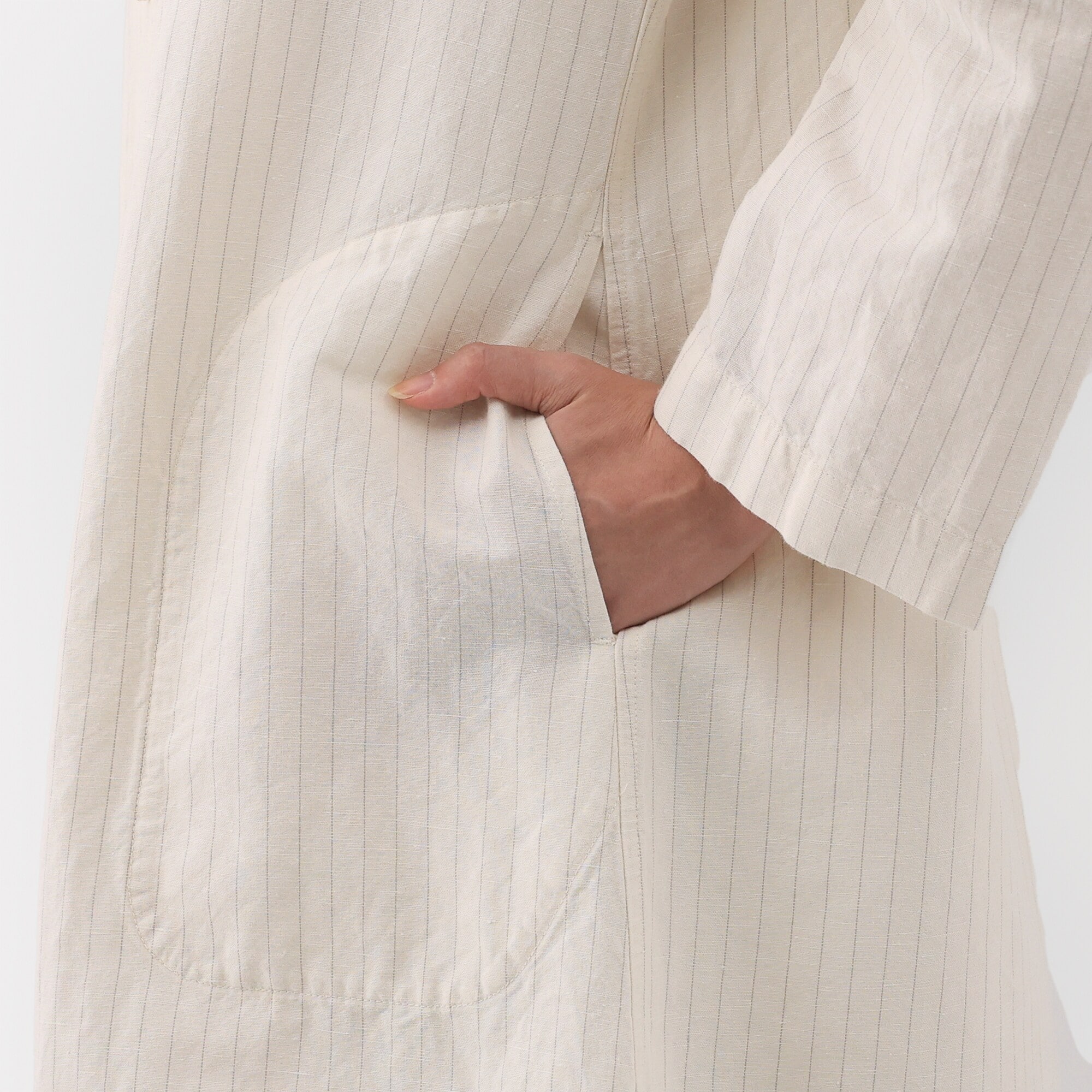 婦人　ヘンプ　コットン　コート