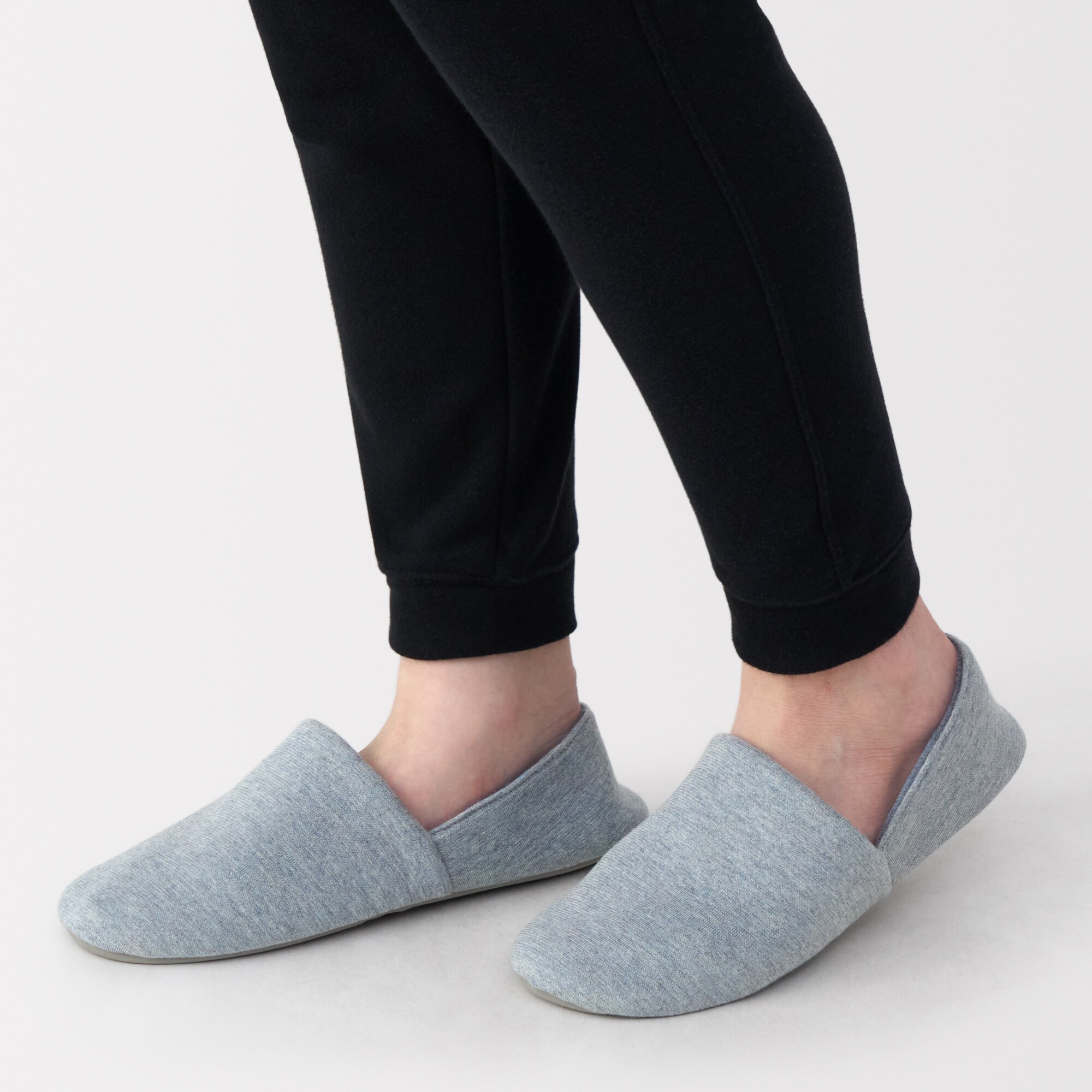 綿混天竺携帯用ルームシューズ