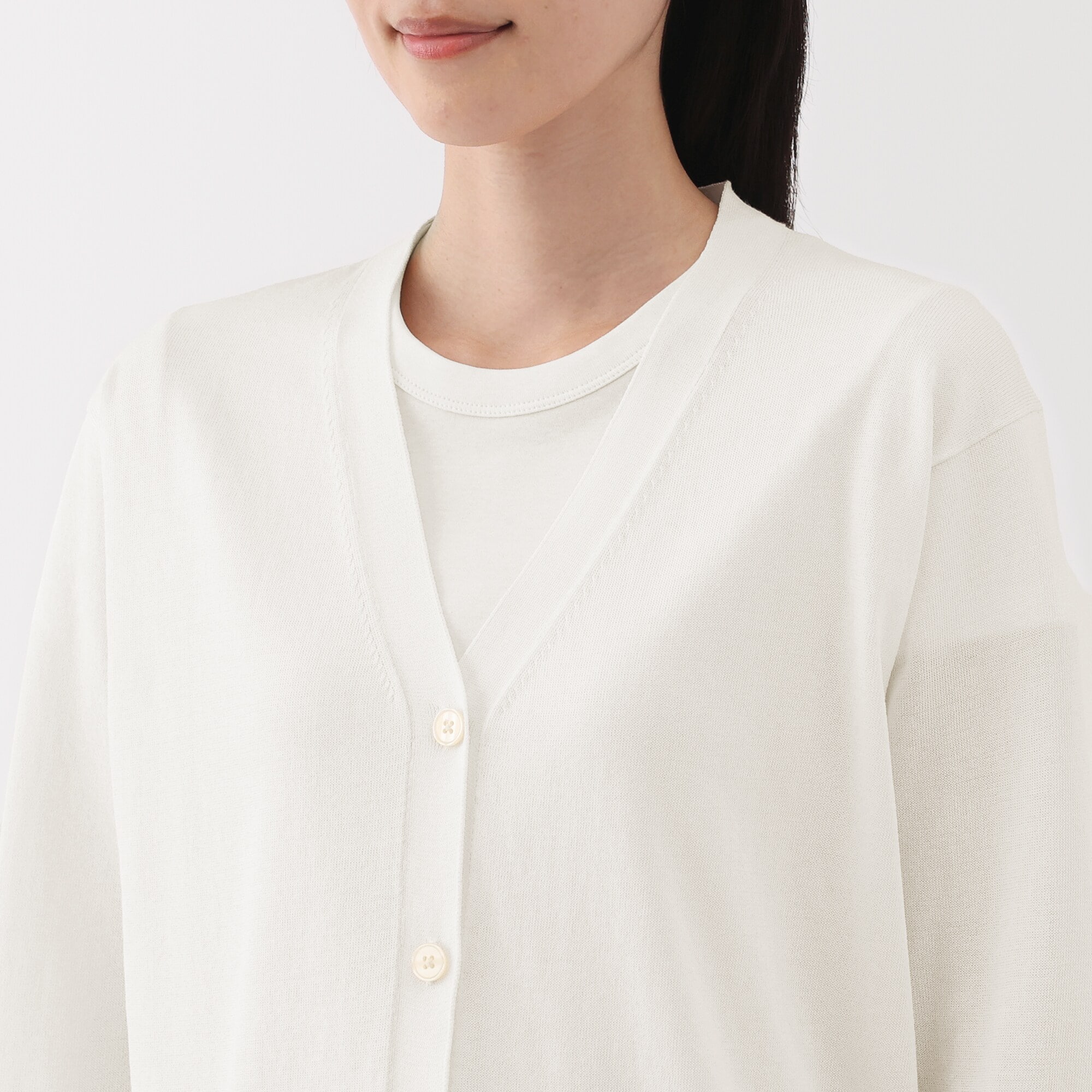 婦人 UVカットライトニットVネックカーディガン | 無印良品