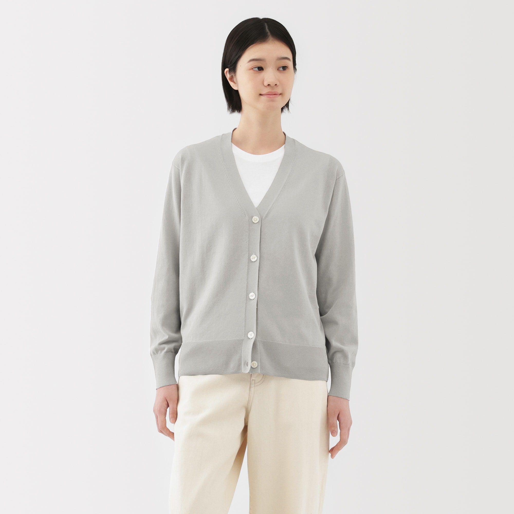 婦人　ＵＶカットライトニットＶネックカーディガン