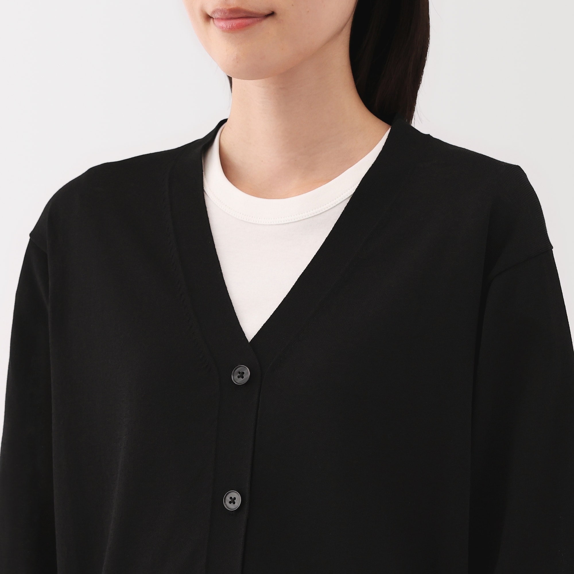 婦人 UVカットライトニットVネックカーディガン | 無印良品