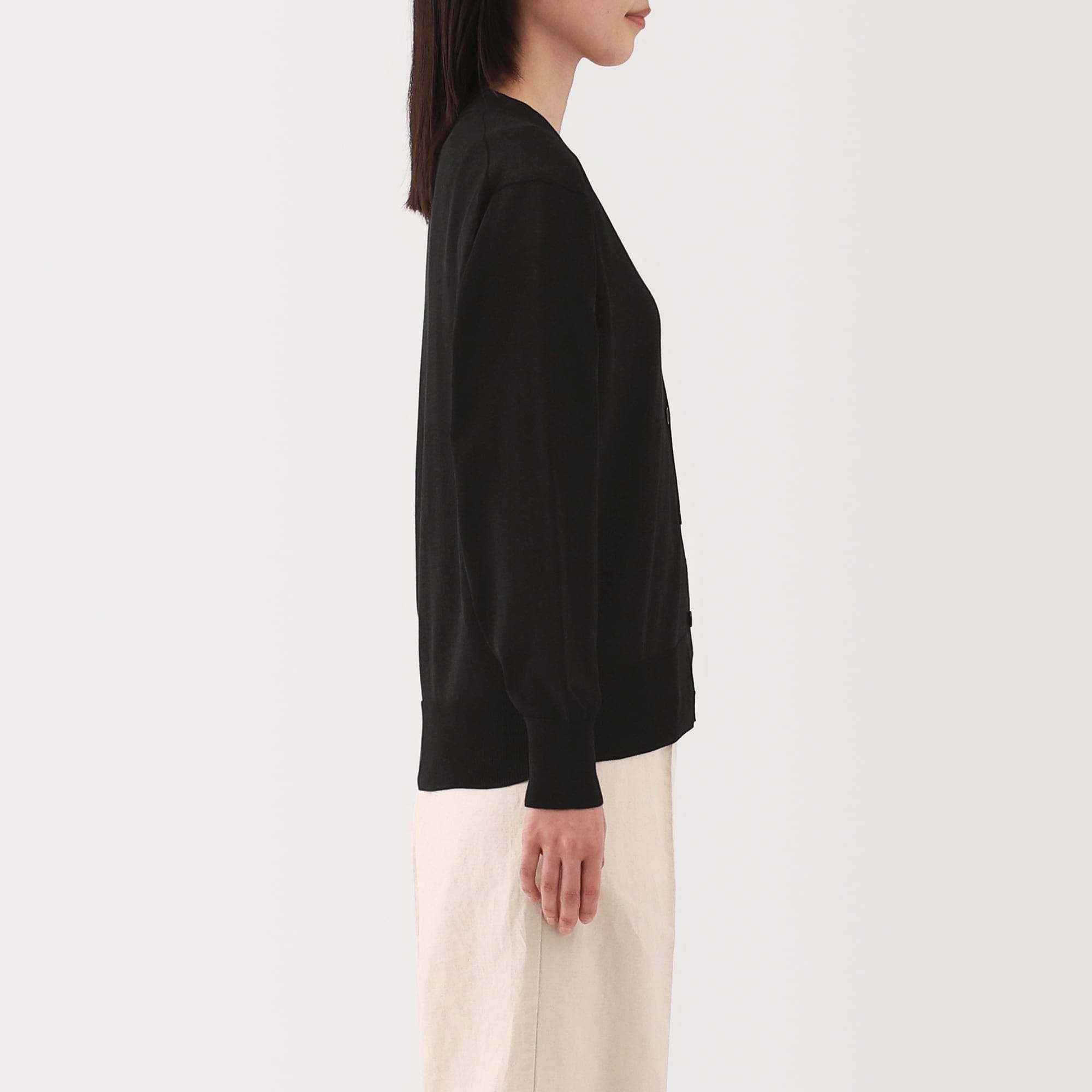 婦人 UVカットライトニットVネックカーディガン | 無印良品