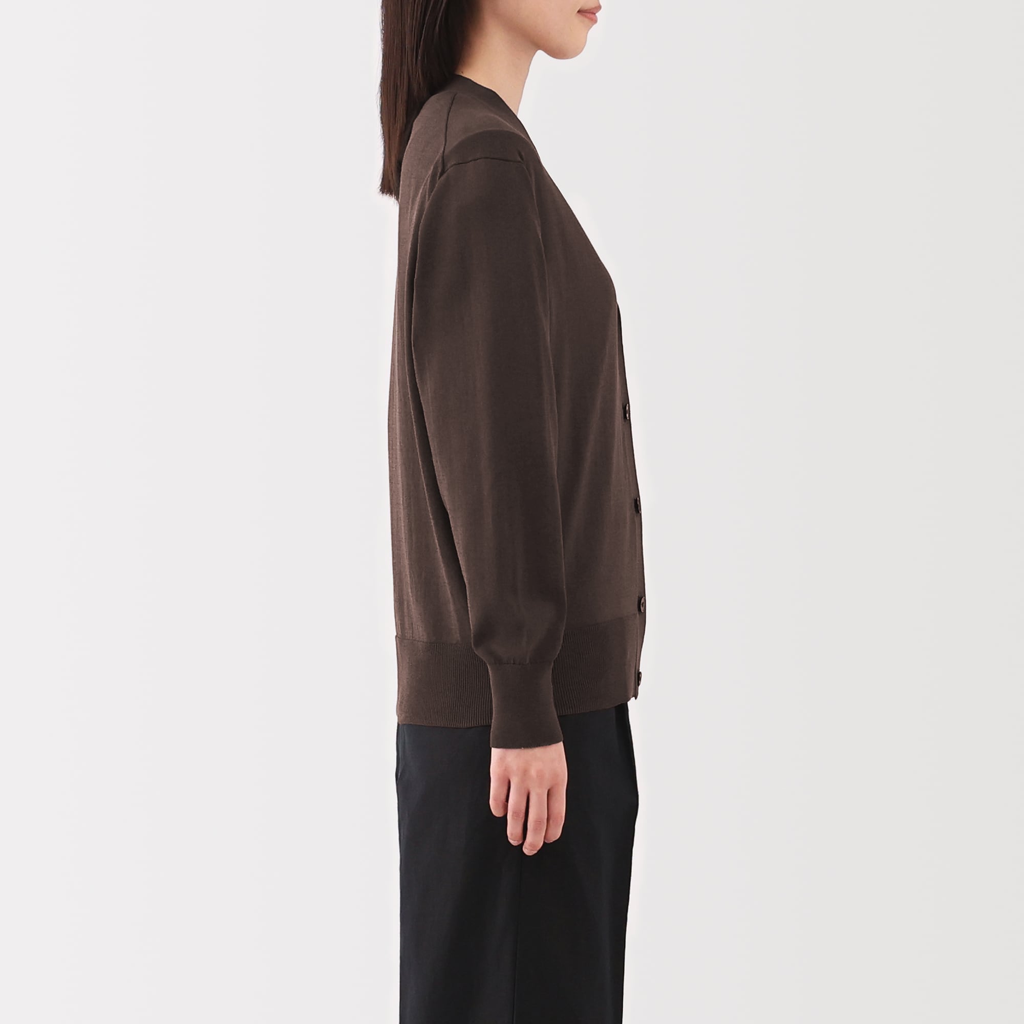 婦人　ＵＶカットライトニットＶネックカーディガン