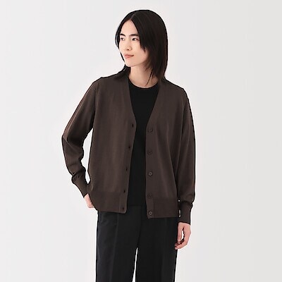 婦人　ＵＶカットライトニットＶネックカーディガン