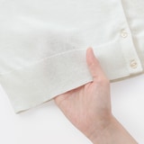 婦人　ＵＶカット強撚コットンクルーネックカーディガン