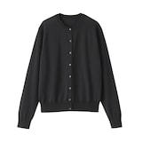 婦人　ＵＶカット強撚コットンクルーネックカーディガン