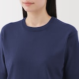 婦人　ＵＶカット強撚コットン五分袖セーター