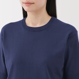 婦人　ＵＶカット強撚コットン五分袖セーター